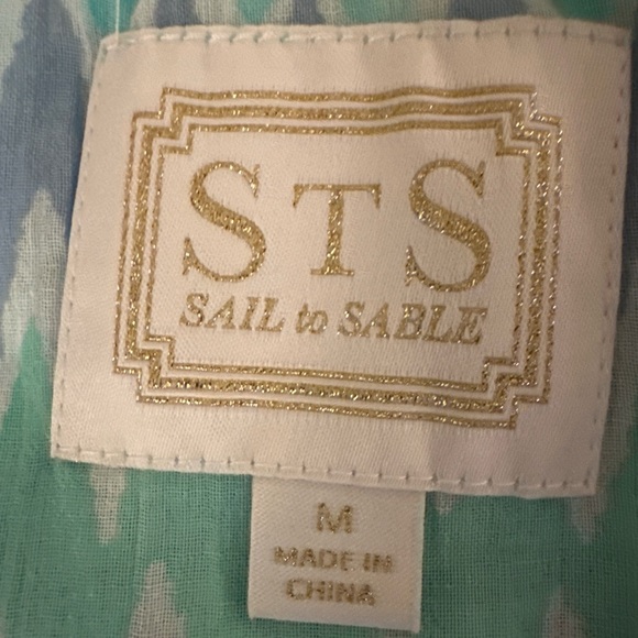 Sail to Sable STS Off Shoulder Tassel Dress Medium - Picture 8 of 8